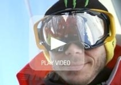 Il video di Valentino Rossi sulla neve di Madonna di Campiglio