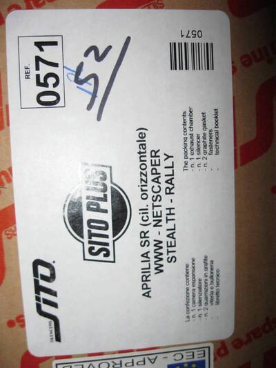 Marmitta SITO per APRILIA / MALAGUTI MBK YAMAHA