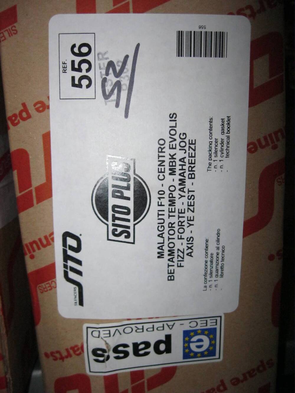 Marmitta SITO per APRILIA / MALAGUTI MBK YAMAHA (4)