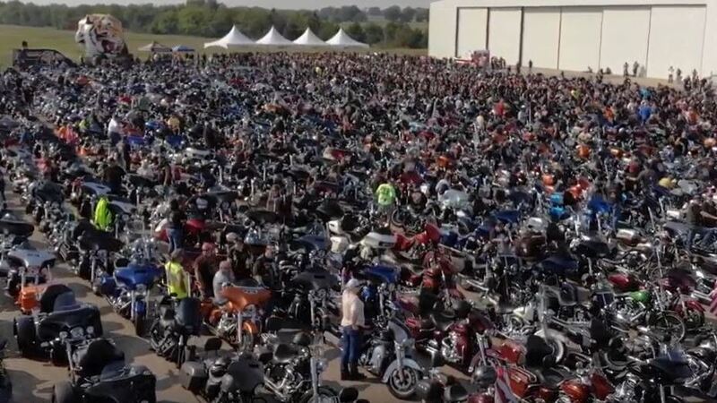 Harley-Davidson: in Texas il raduno da record del mondo