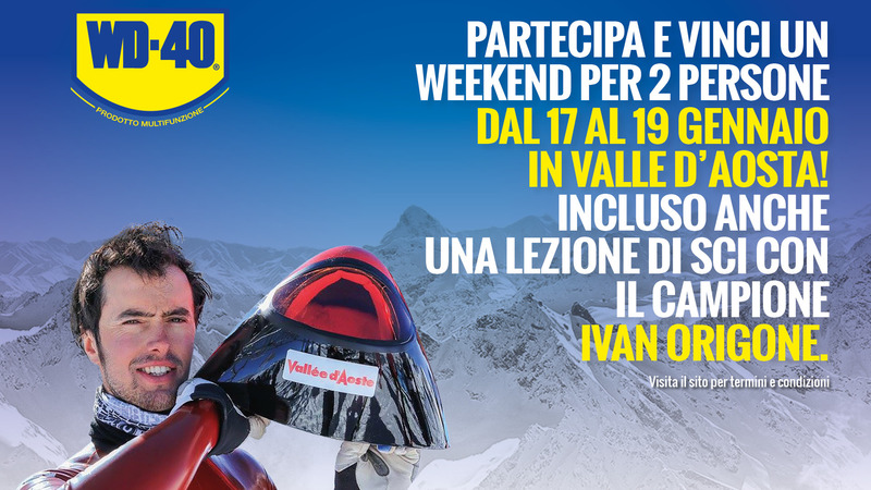 Con Week-end ad alta quota di WD-40 vinci un fine settimana sulla neve