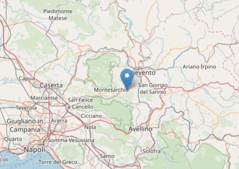 Terremoto nel beneventano: registrate scosse superiori a magnitudo 3