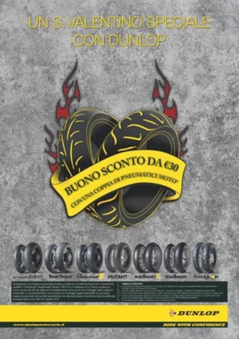 San Valentino: Dunlop dedica una speciale promozione agli &quot;innamorati&quot;