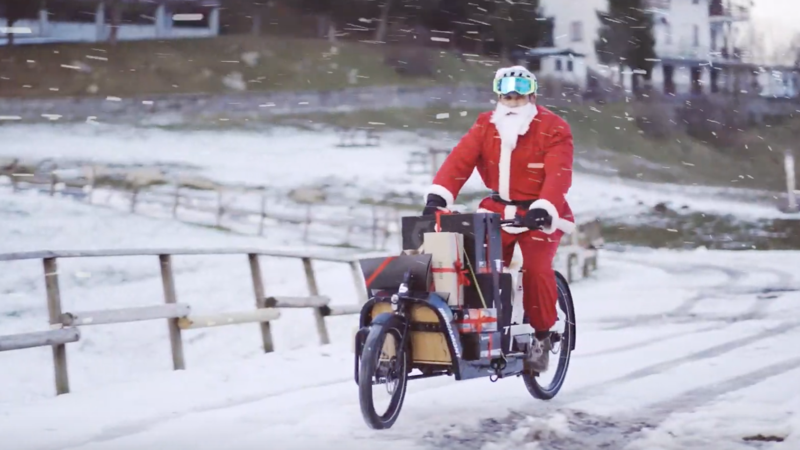 Renne in sciopero? Babbo Natale arriva sull&#039;eBike