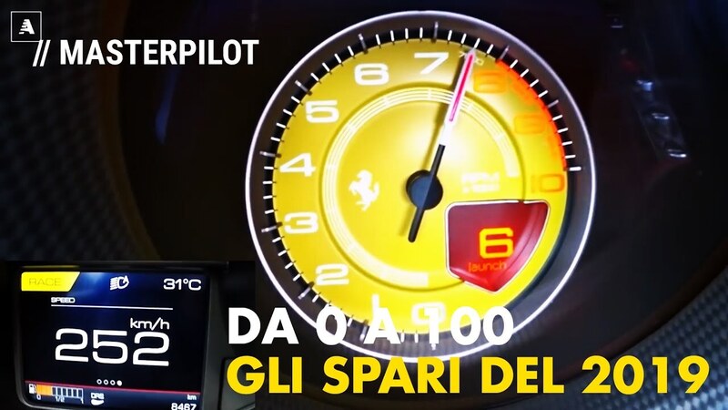 Top10 2019, &quot;sparo da fermo&quot; in macchina: accelerazioni 0-100 km/h e oltre [Live Video]