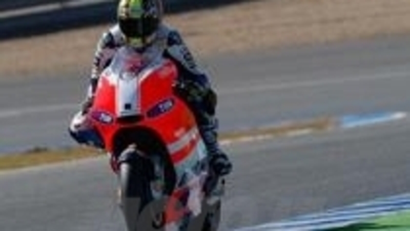 Il team Ducati ha provato con Battaini la GP 12 a Jerez