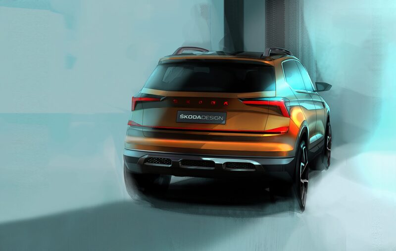l bozzetti della Skoda Vision In, il SUV compatto solo per l'India