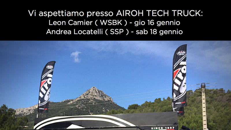 Airoh al Motor Bike Expo con Camier e Locatelli