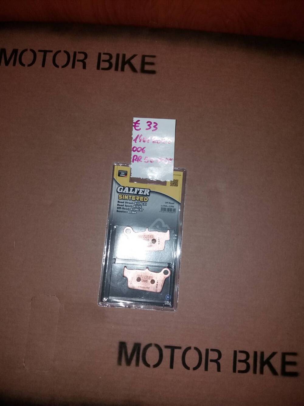 Pastiglie freno posteriore GALFER FD162G1054