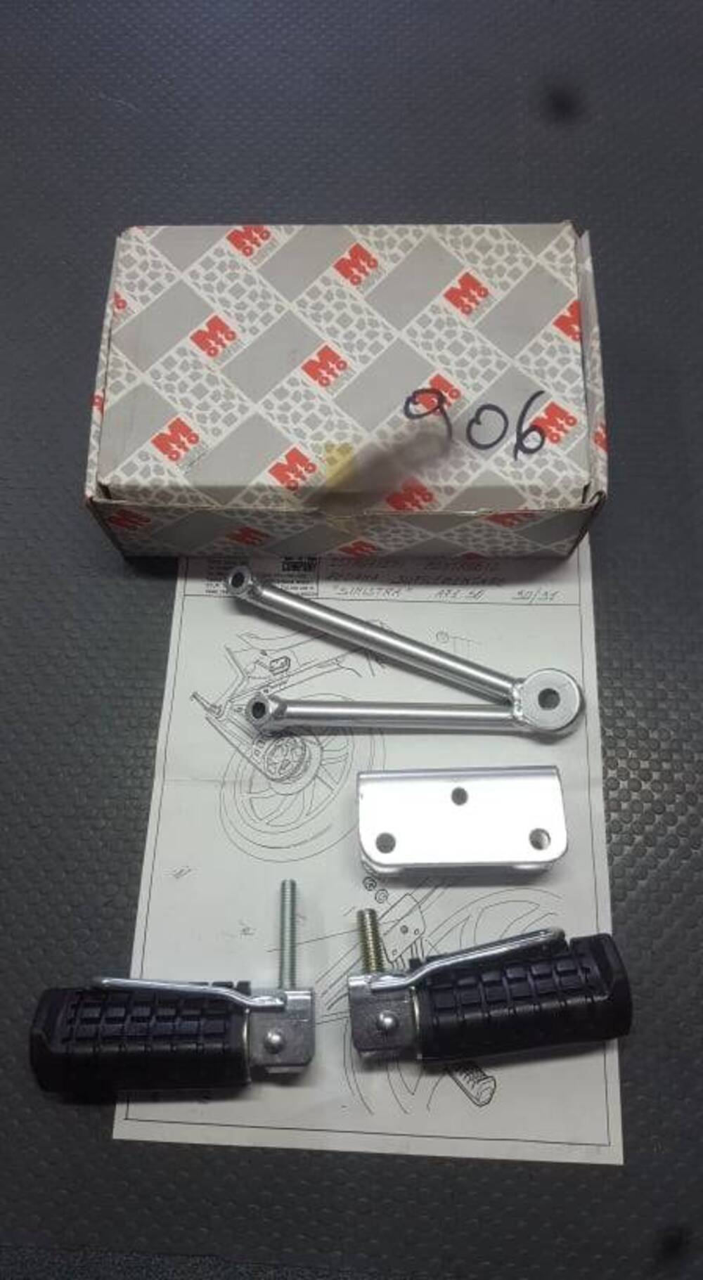 KIT PEDANE PASSEGG. AF1 50 1990 Aprilia