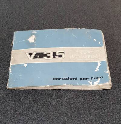 USO E MANUTENZIONE MANUALE MOTOGUZZI V 35 Moto Guzzi