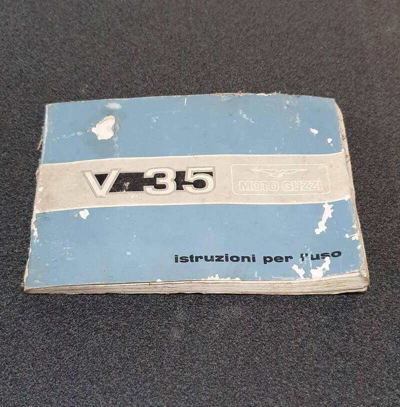 USO E MANUTENZIONE MANUALE MOTOGUZZI V 35 Moto Guzzi