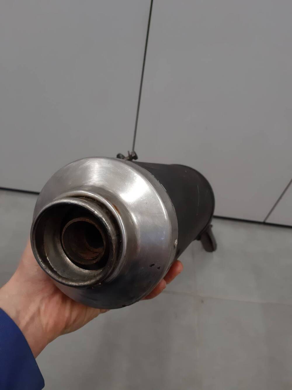 Scarico collettore originale Honda Dominator 650 (4)