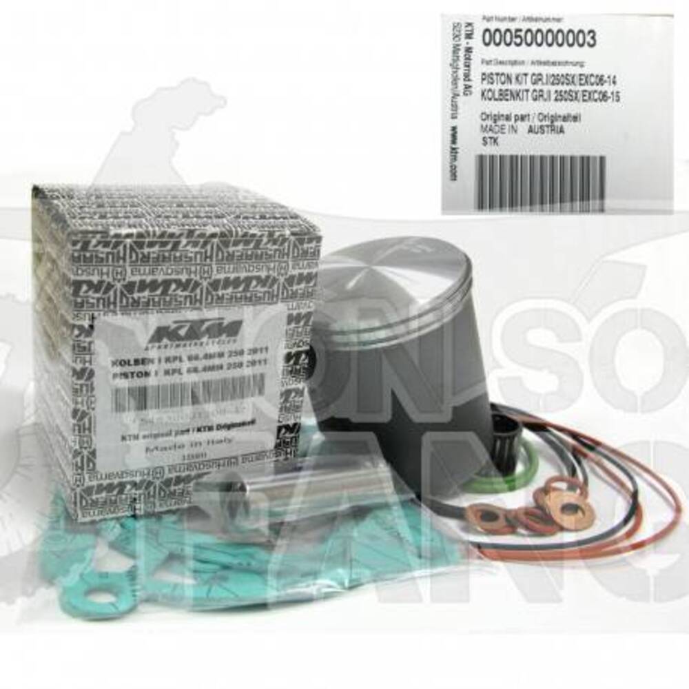 Pistone KTM EXC SX 250 dal 2006/2016 00050000003