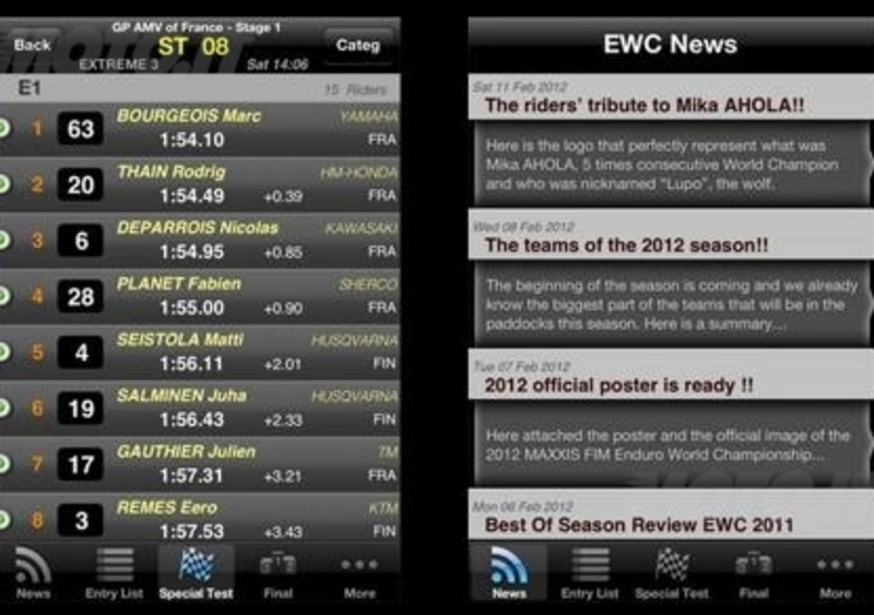 Enduro Live: la nuova app per iPhone del Mondiale Enduro