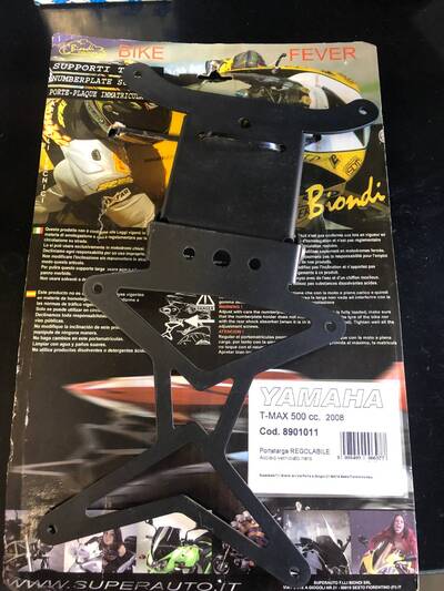 Portatarga per Yamaha TMAX 500 Biondi