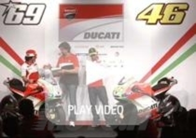 Presentate le Ducati Desmosedici GP12 di Rossi e Hayden