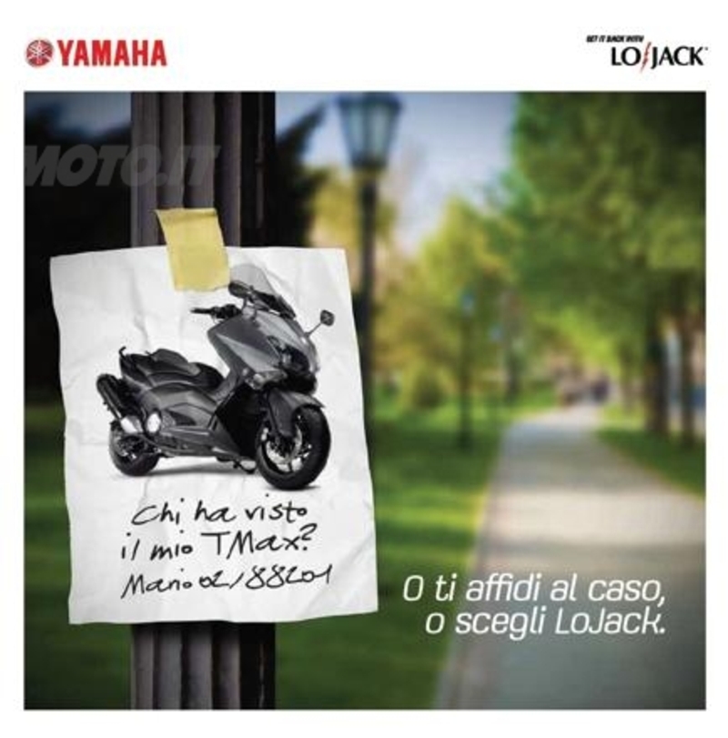 Yamaha e LoJack insieme contro i furti di scooter