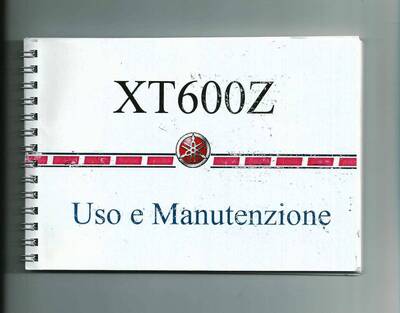 DVD Libretto Uso Manutenzione Yamaha XT600 1VJ 3AJ