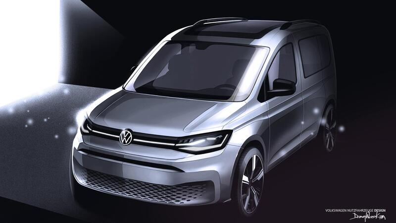 Nuovo Volkswagen Caddy, i primi bozzetti