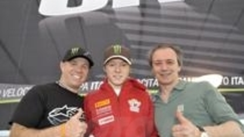 Luca Cadalora al CIV: &quot;Tifo per Dakota, il figlio di Randy Mamola&quot;