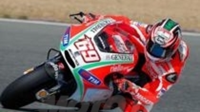 La pioggia rovina i test Ducati di Hayden