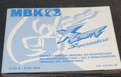 USO E MANUTENZIONE MANUALE YAMAHA DT 50 R DT 50RSM