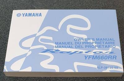 USO E MANUTENZIONE MANUALE YAMAHA RAPTOR YFM660RR