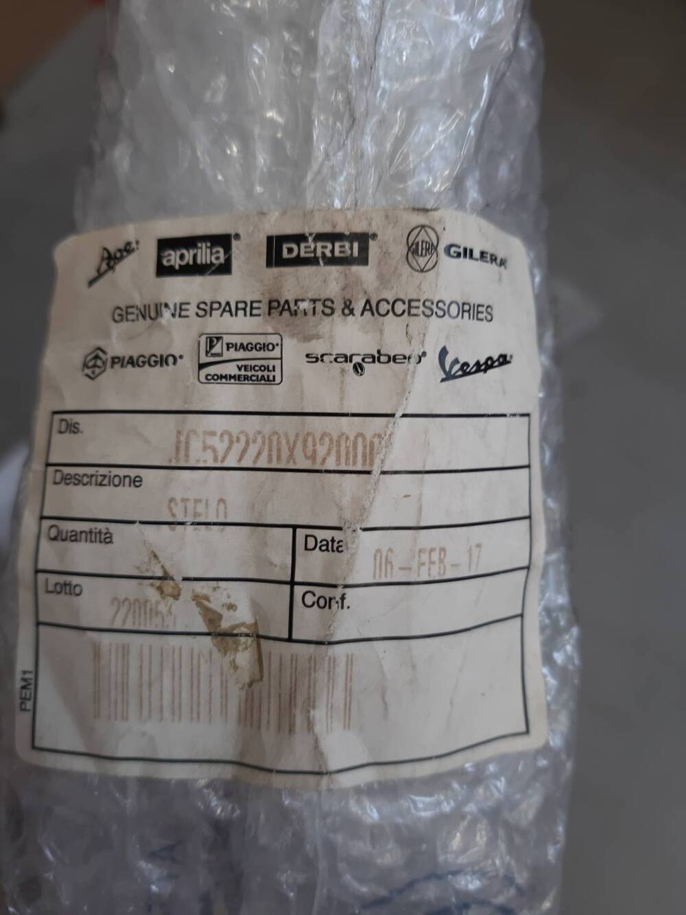 Stelo forcella Scarabeo 2008 Aprilia (3)