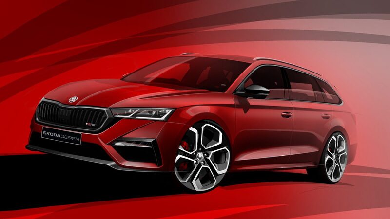 Nuova Skoda Octavia RS iV: i primi bozzetti della sportiva ibrida