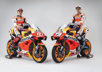 MotoGP. Le Honda RC213V dei fratelli Márquez si mostrano