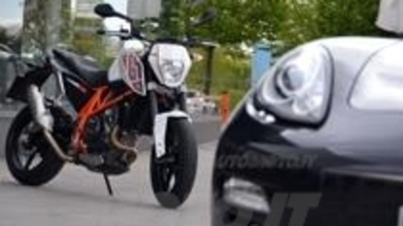 La KTM Duke 690 insieme a "Un giro per la vita 2012" lungo 3.300 km