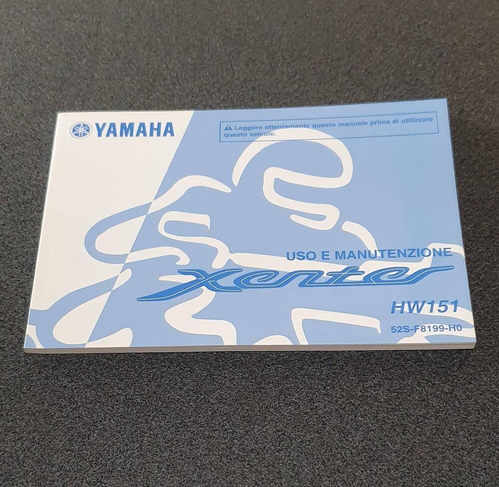 USO E MANUTENZIONE MANUALE YAMAHA XENTER