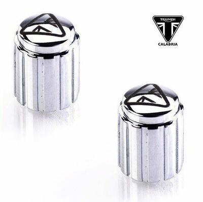 Coppia di copri valvole in alluminio Triumph