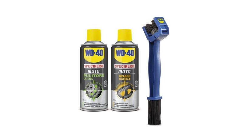 WD-40: Kit manutenzione catena moto