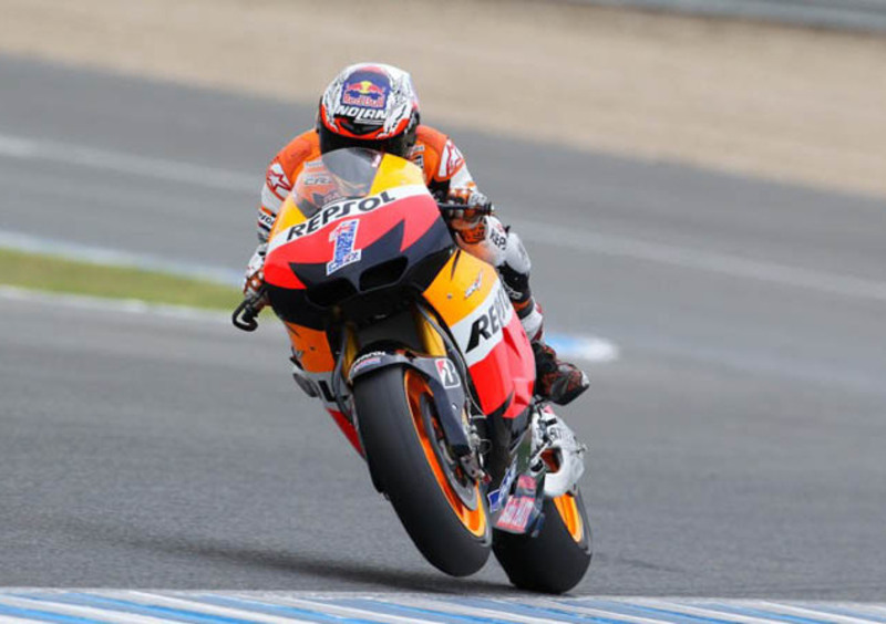 Casey Stoner &egrave; il pi&ugrave; veloce nelle libere del GP Portogallo