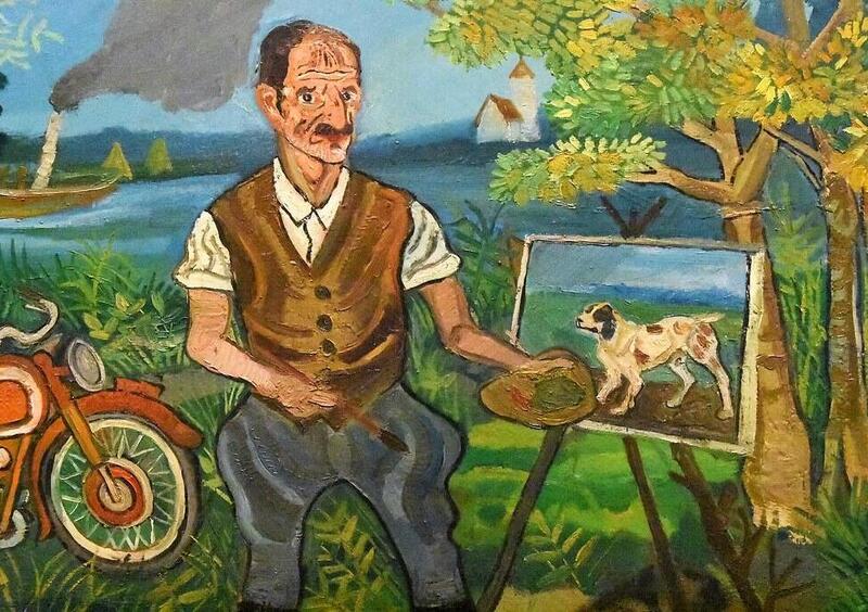 Moto e arte: Ligabue: quel pilota di pittore