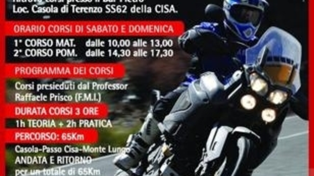 corsi di guida per moto