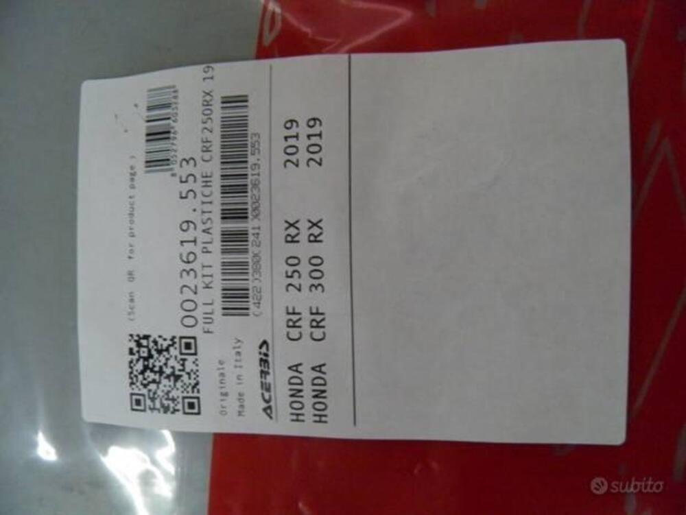 KIT PLASTICHE ACERBIS PER HONDA CRF 250 E 300 DEL (8)