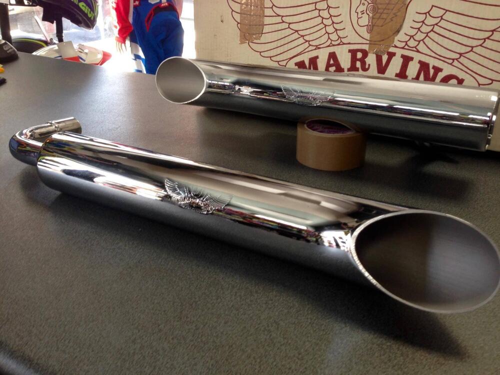 Scarico Marving Kawasaki Vulcan 1500 Cromati (2)