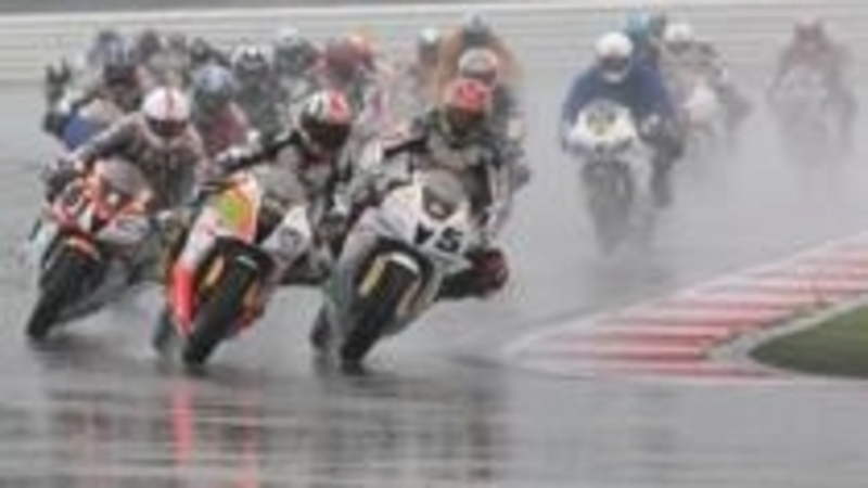 Trofei Honda. Seconda gara bagnata a Misano