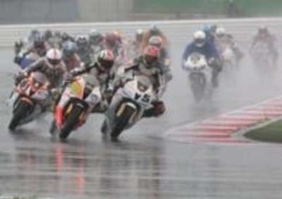 Trofei Honda. Seconda gara bagnata a Misano