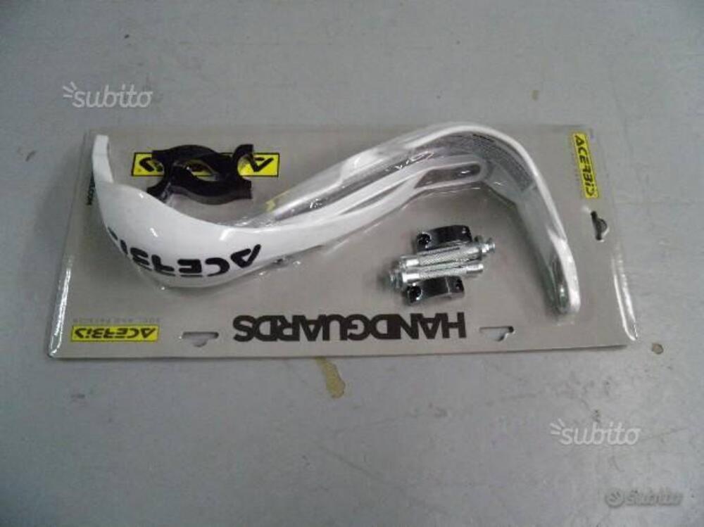 COPPIA PARAMANI UNIVERSALI BIANCHI ACERBIS. (2)