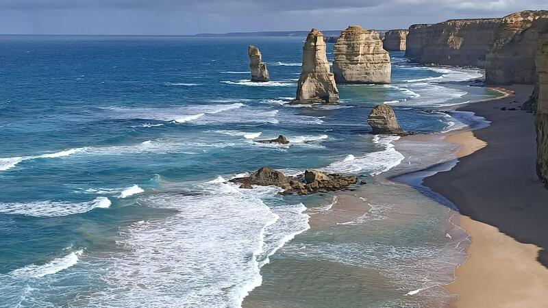 In moto nello stato di Victoria, in Australia