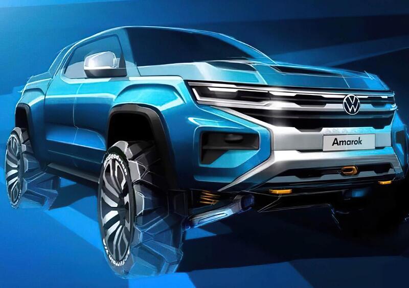 Volkswagen Amarok, ecco il teaser della seconda generazione