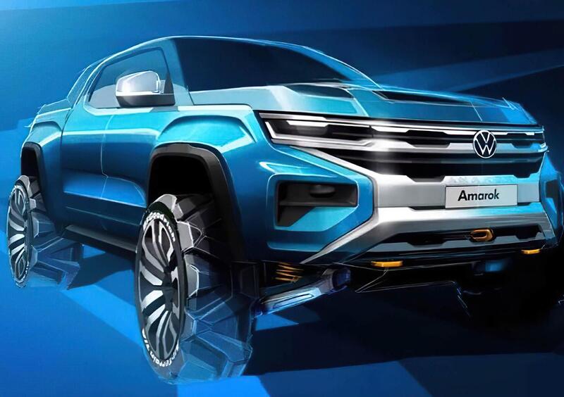 Volkswagen Amarok, ecco il teaser della seconda generazione