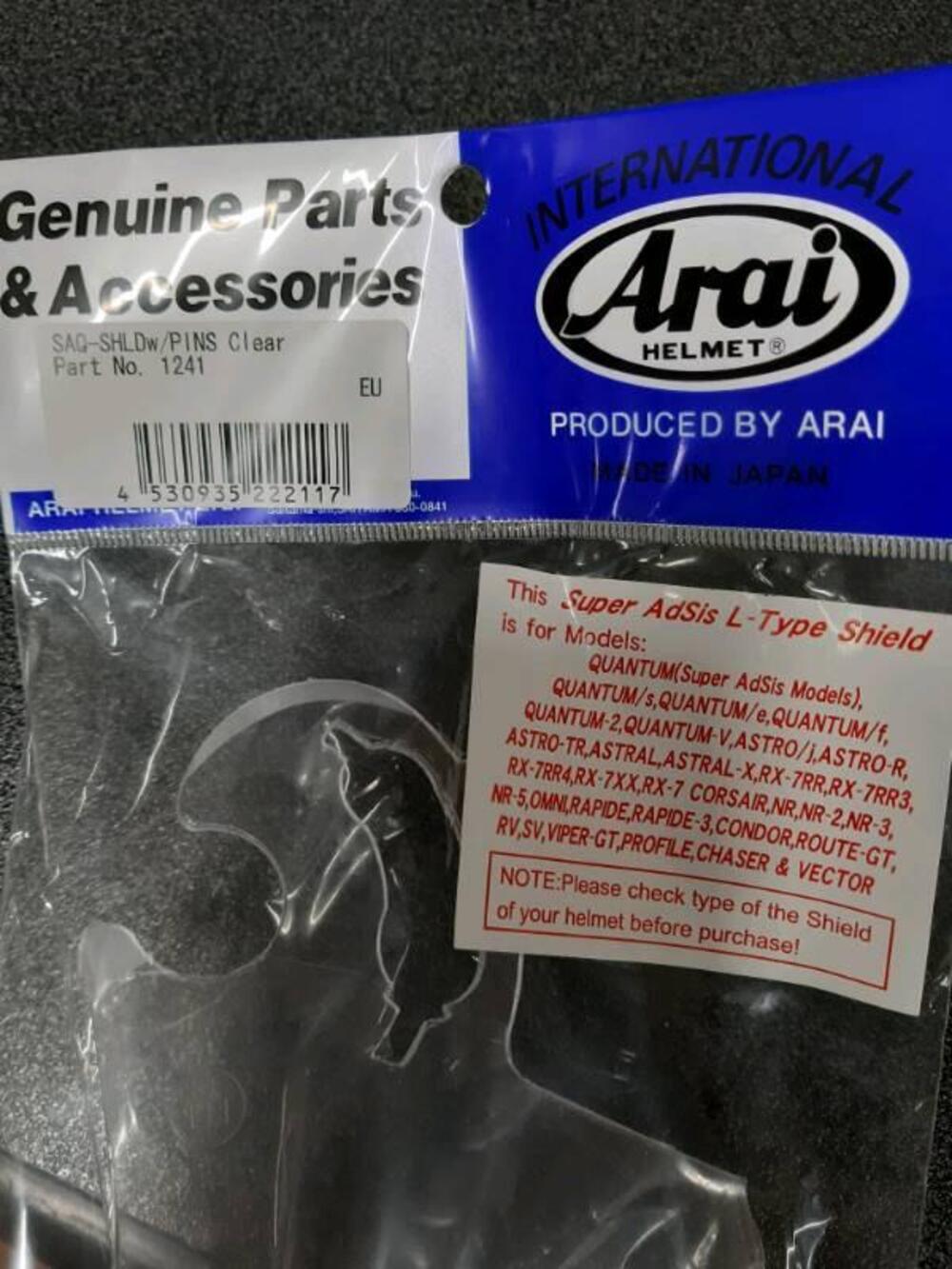 Visiera trasparente Arai standard S.AD.SIS (5)