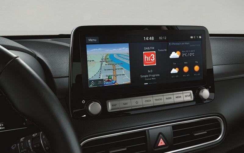 La Hyundai Kona Electric 2020 offre anche il display touch da 10,25&quot;