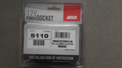 GIVI S110 PRESA ELETTRICA 12V DA MONT. SUL MAN.