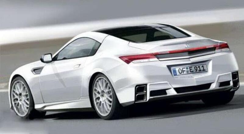 Come potrebbe essere il posteriore della Honda Prelude 2020